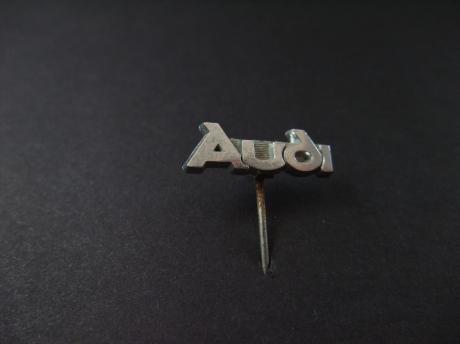 Audi zilverkleurig logo